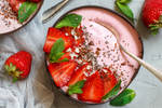Strawberry & Coconut Cream Smoothie Bowl