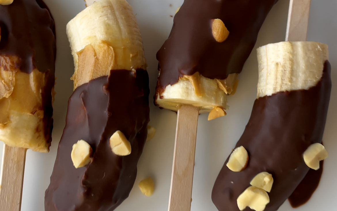 Chunky Monkey Frozen Banana Pops